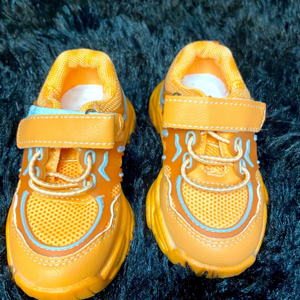 Toddler Orange Chunky Sneakers